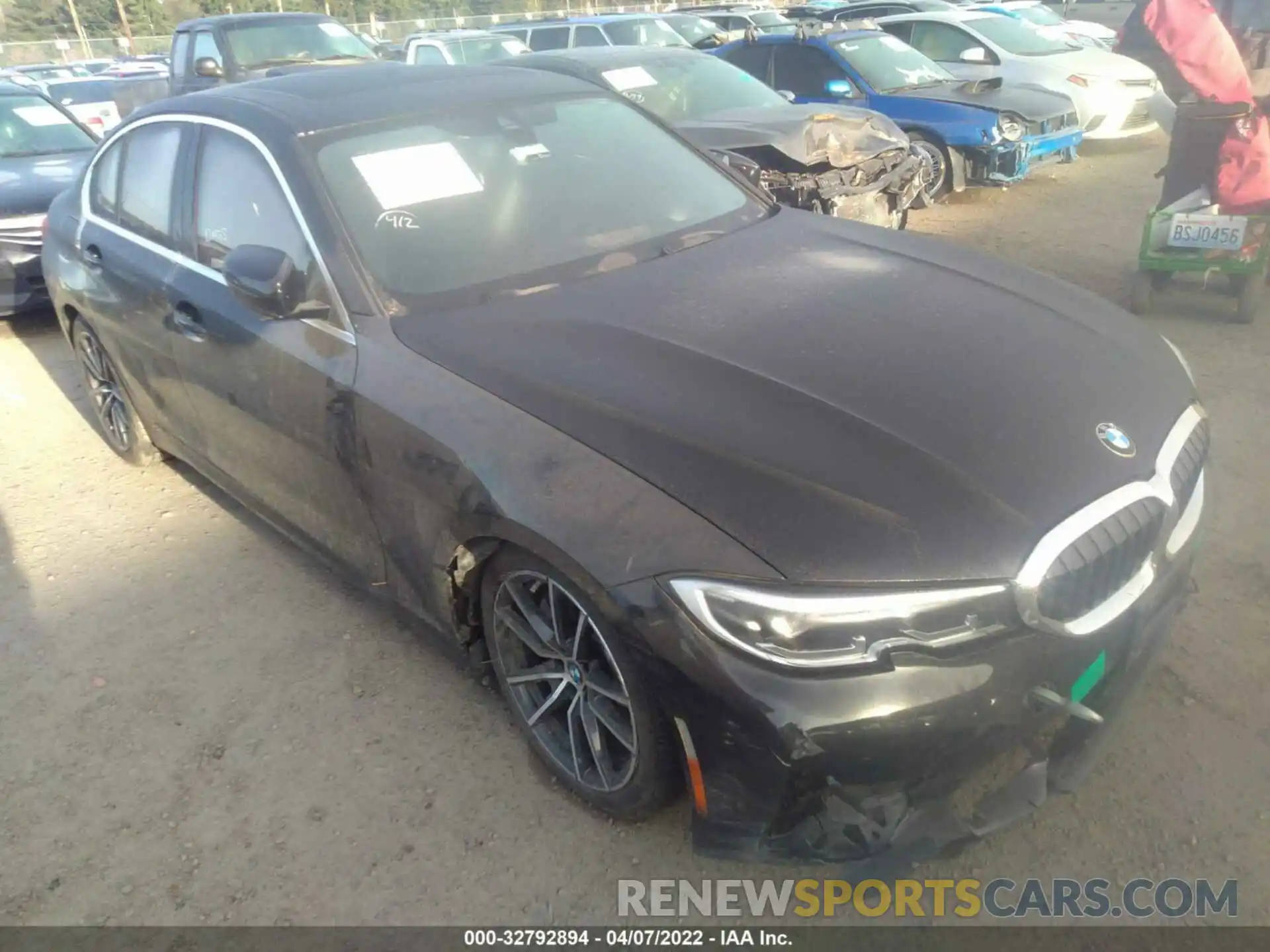 1 Photograph of a damaged car WBA5R7C58KAJ82200 BMW 3 SERIES 2019