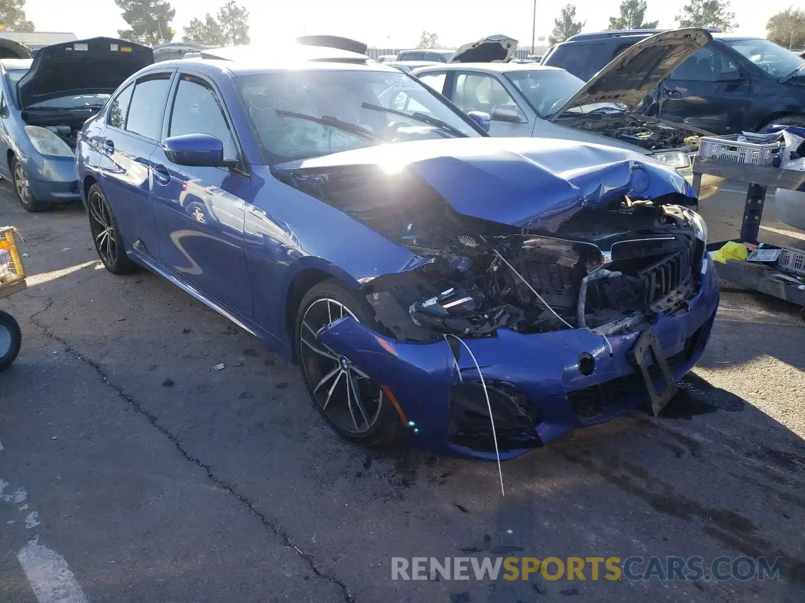 1 Photograph of a damaged car WBA5R7C59KAJ79466 BMW 3 SERIES 2019