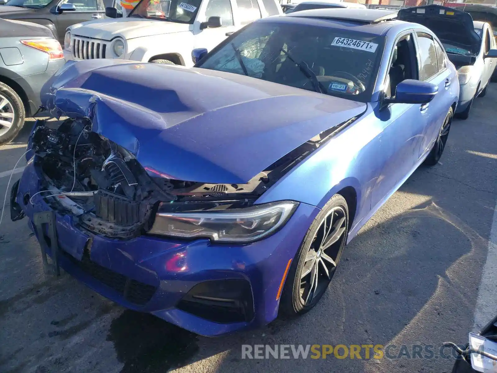 2 Photograph of a damaged car WBA5R7C59KAJ79466 BMW 3 SERIES 2019