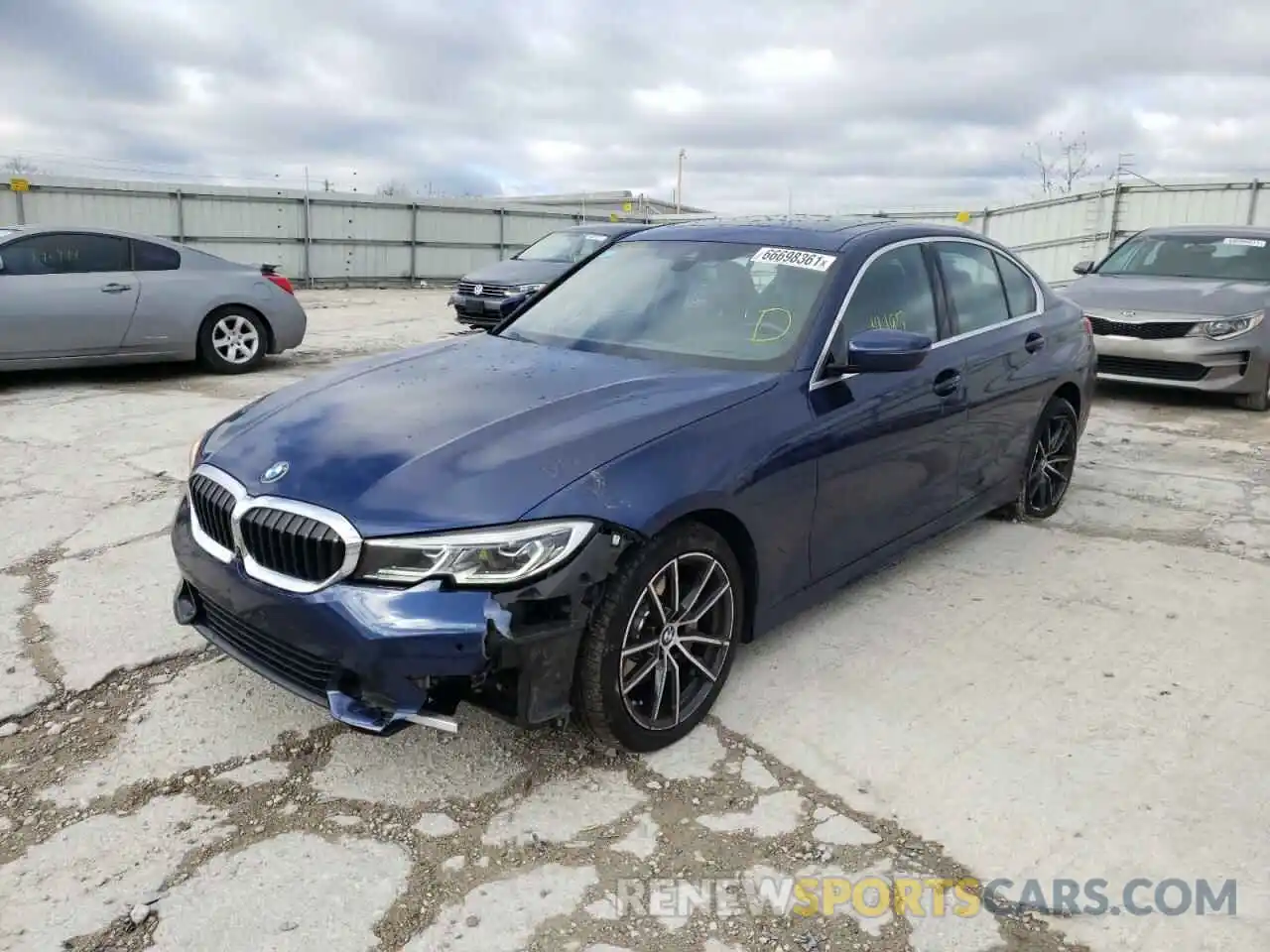 2 Фотография поврежденного автомобиля WBA5R7C59KAJ79872 BMW 3 SERIES 2019