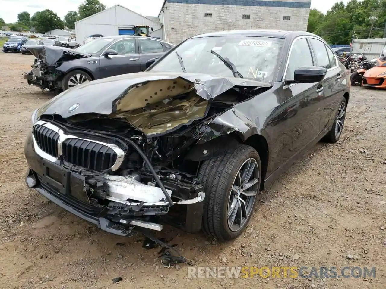 2 Photograph of a damaged car WBA5R7C59KAJ82657 BMW 3 SERIES 2019