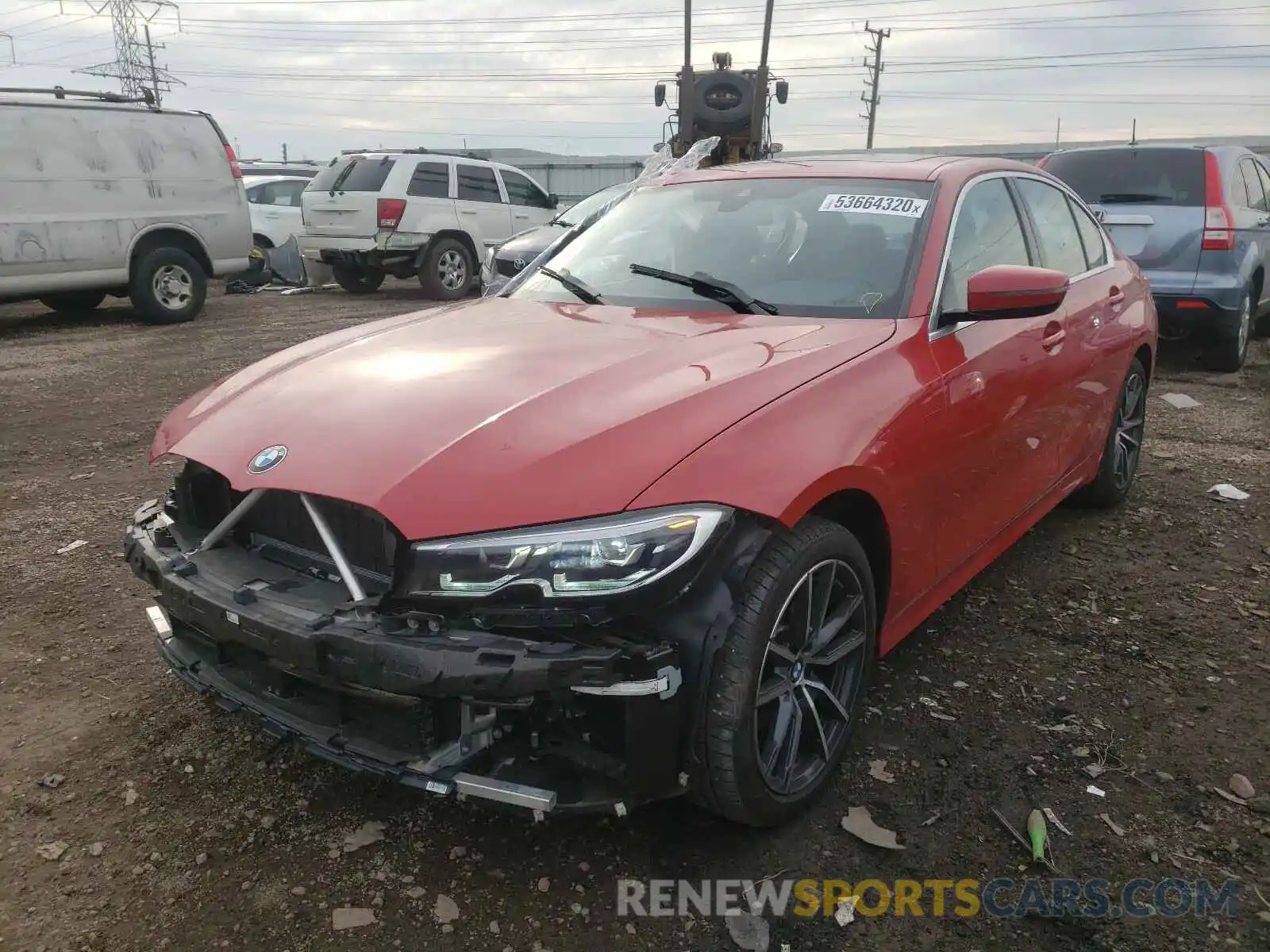 2 Photograph of a damaged car WBA5R7C59KAJ87440 BMW 3 SERIES 2019