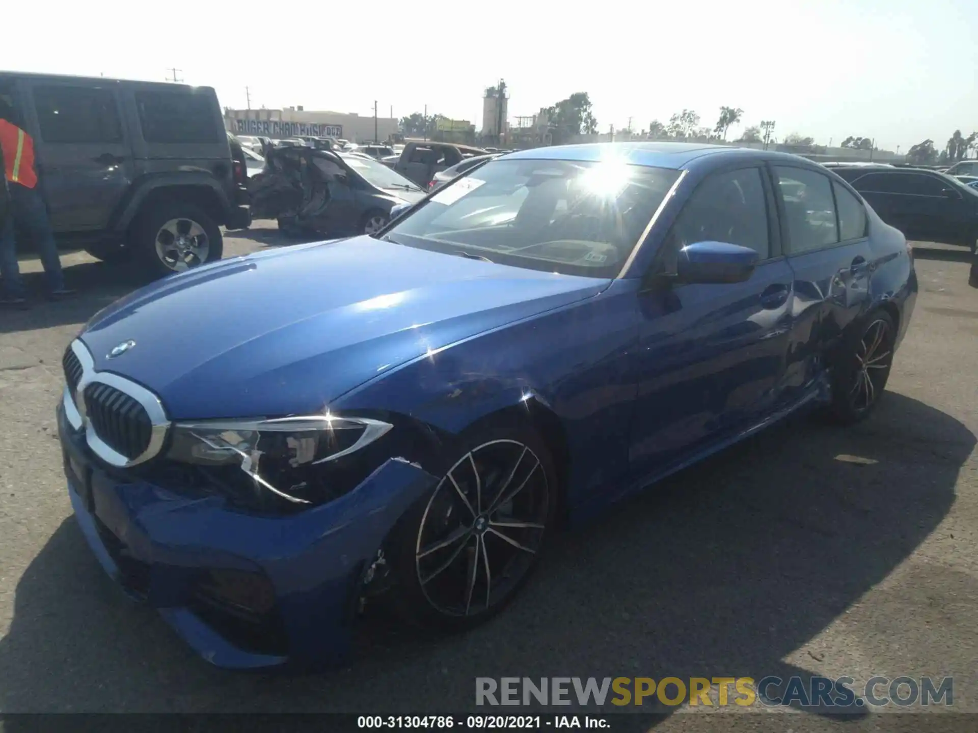 2 Photograph of a damaged car WBA5R7C5XKAE82694 BMW 3 SERIES 2019