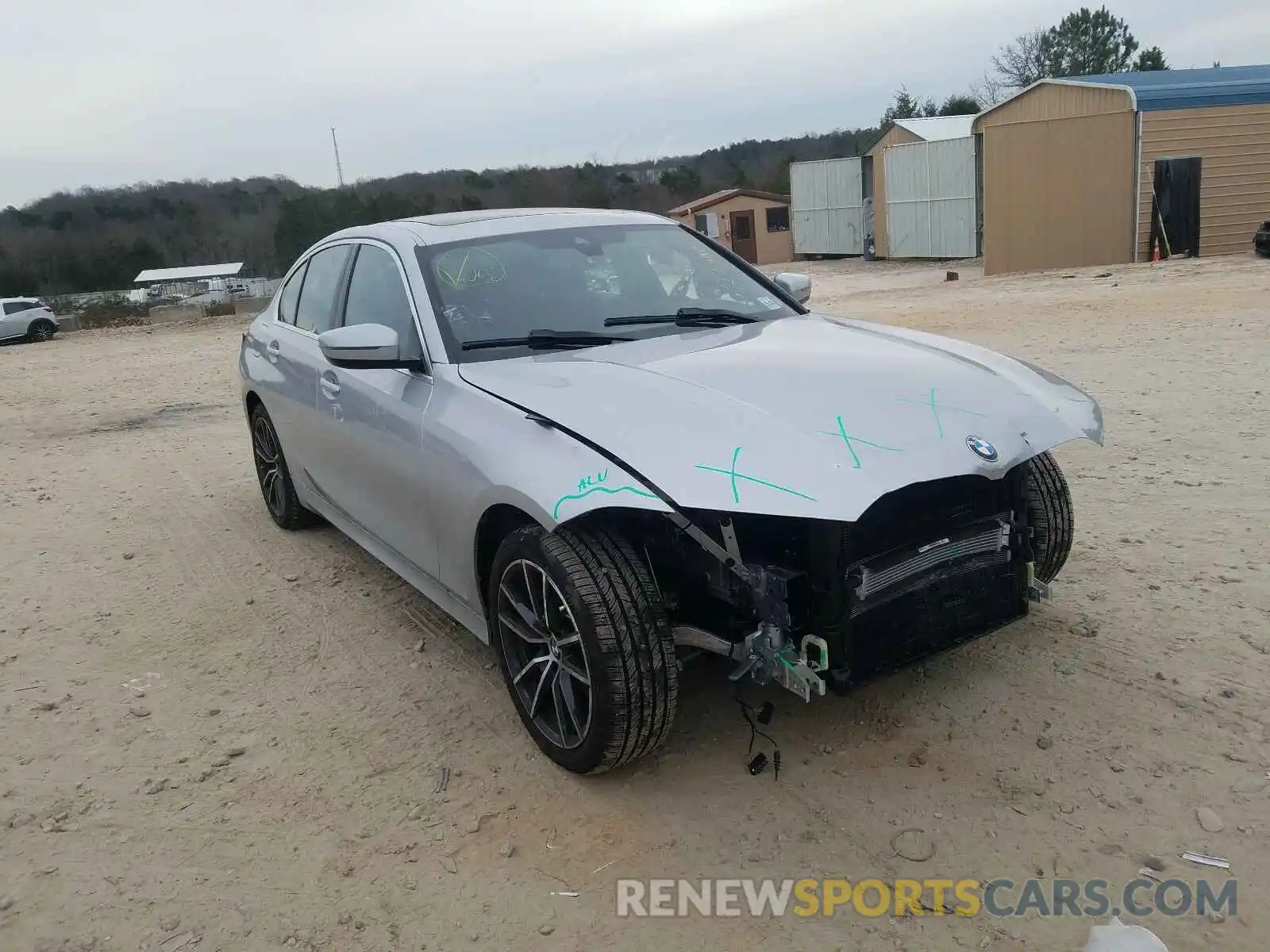 1 Фотография поврежденного автомобиля WBA5R7C5XKAJ83655 BMW 3 SERIES 2019