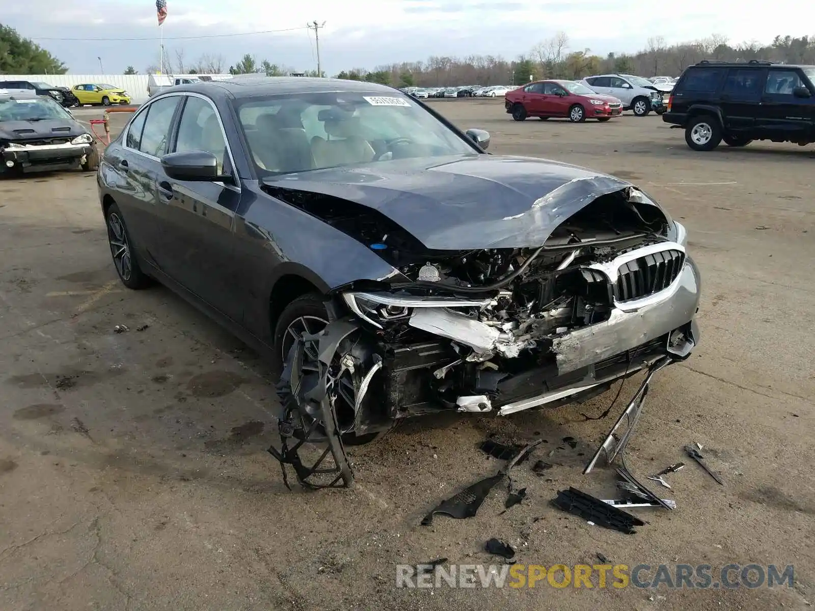 1 Photograph of a damaged car WBA5R7C5XKFH15377 BMW 3 SERIES 2019