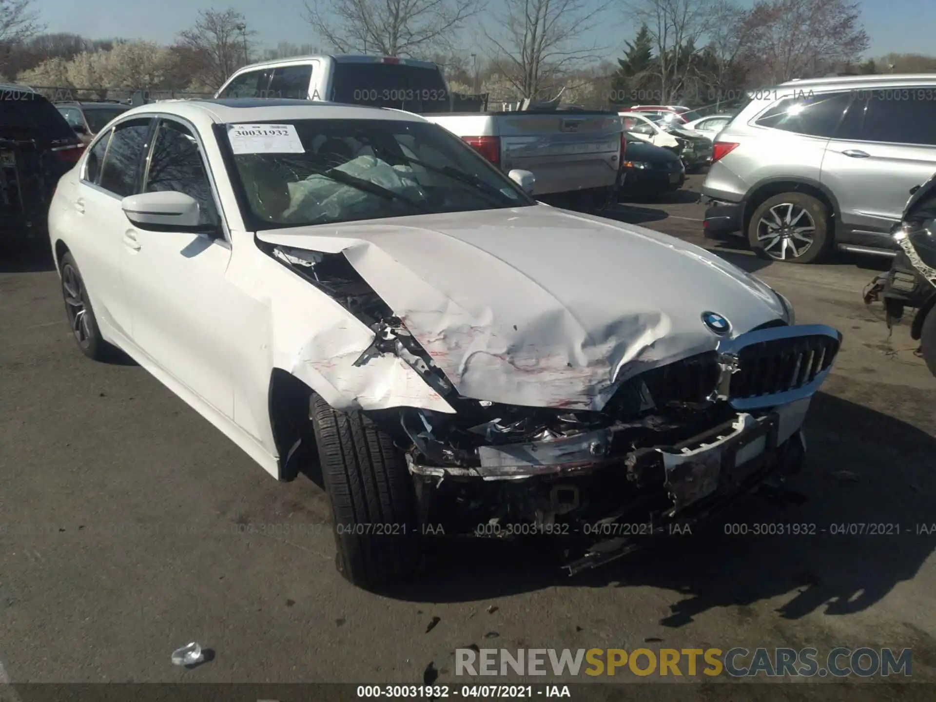 1 Photograph of a damaged car WBA5R7C5XKFH22619 BMW 3 SERIES 2019