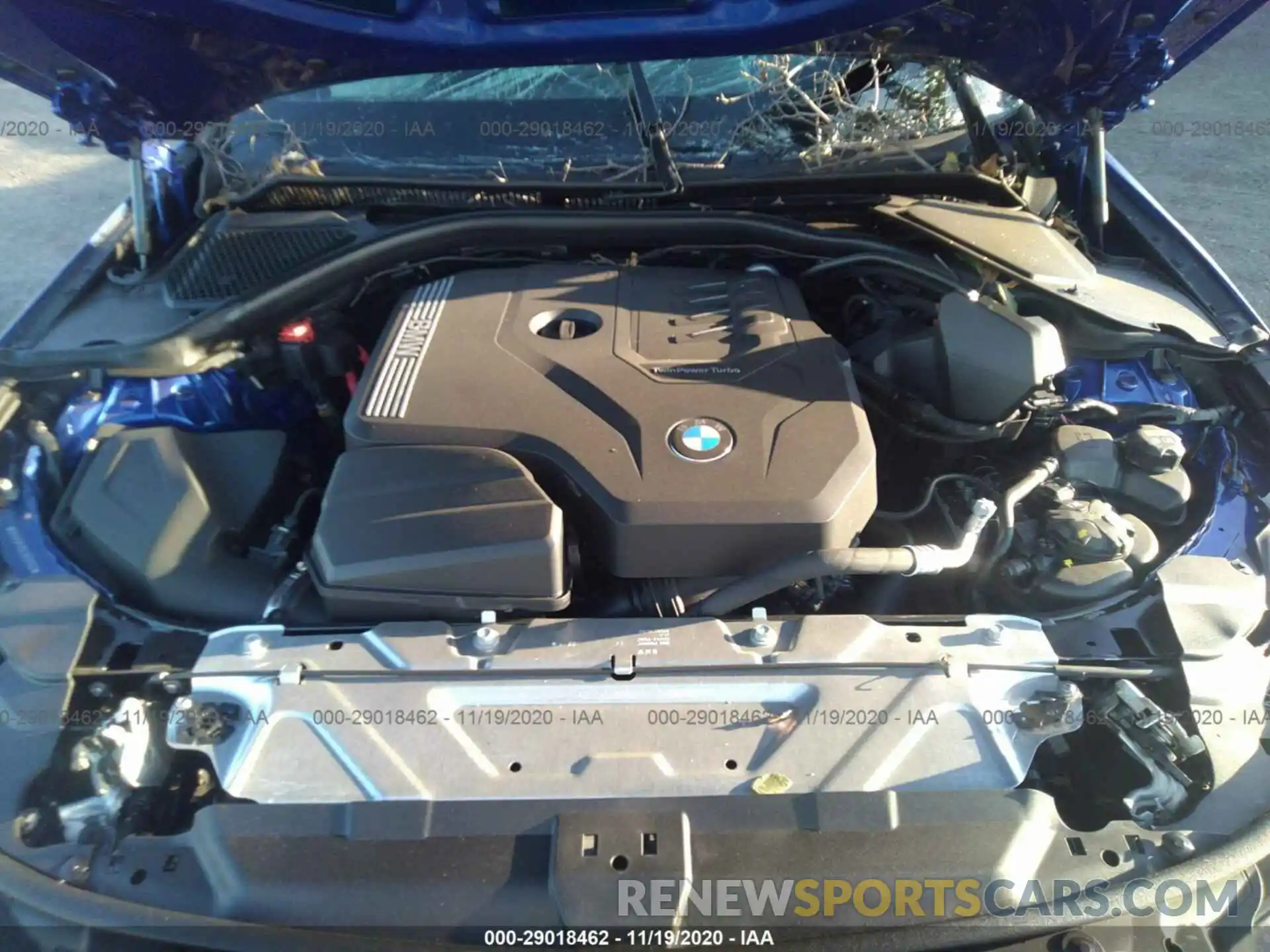 10 Фотография поврежденного автомобиля 3MW5R1J00L8B12952 BMW 3 SERIES 2020