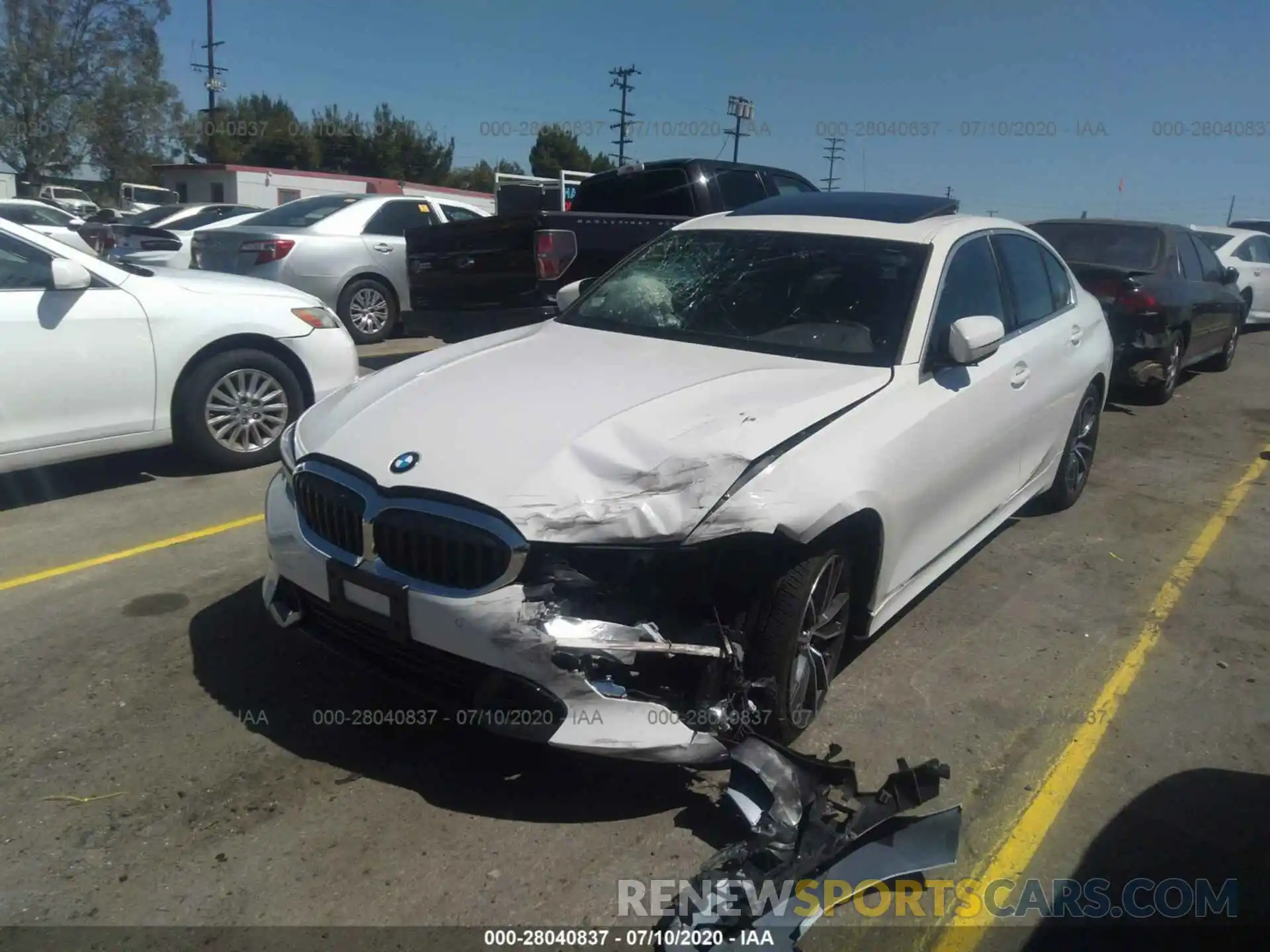 2 Photograph of a damaged car 3MW5R1J00L8B15267 BMW 3 SERIES 2020