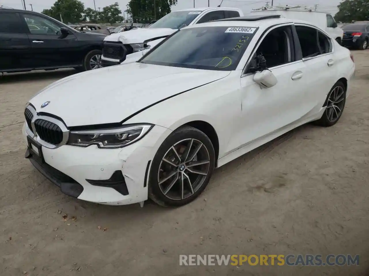 2 Photograph of a damaged car 3MW5R1J00L8B18928 BMW 3 SERIES 2020