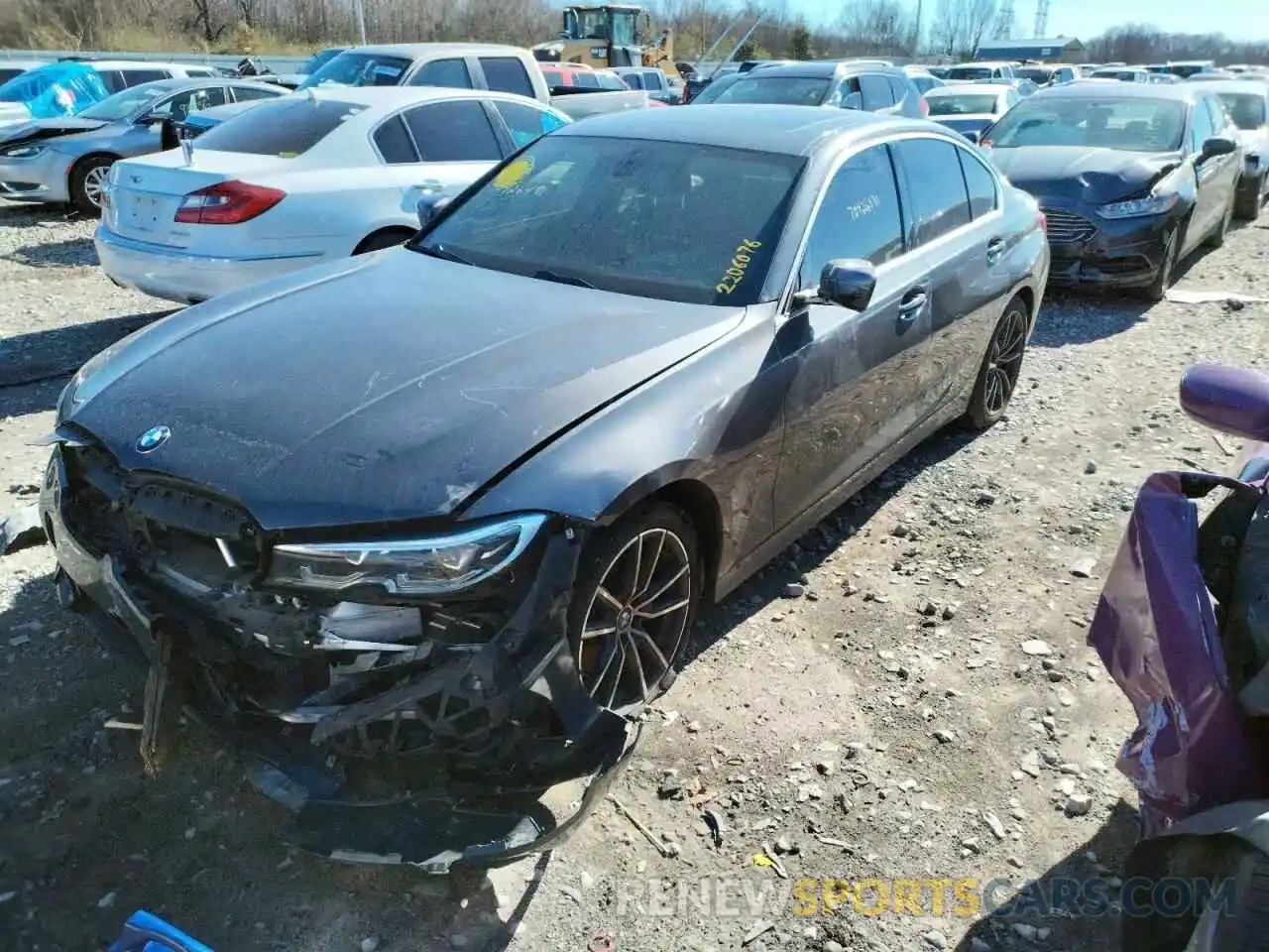 2 Photograph of a damaged car 3MW5R1J00L8B22073 BMW 3 SERIES 2020