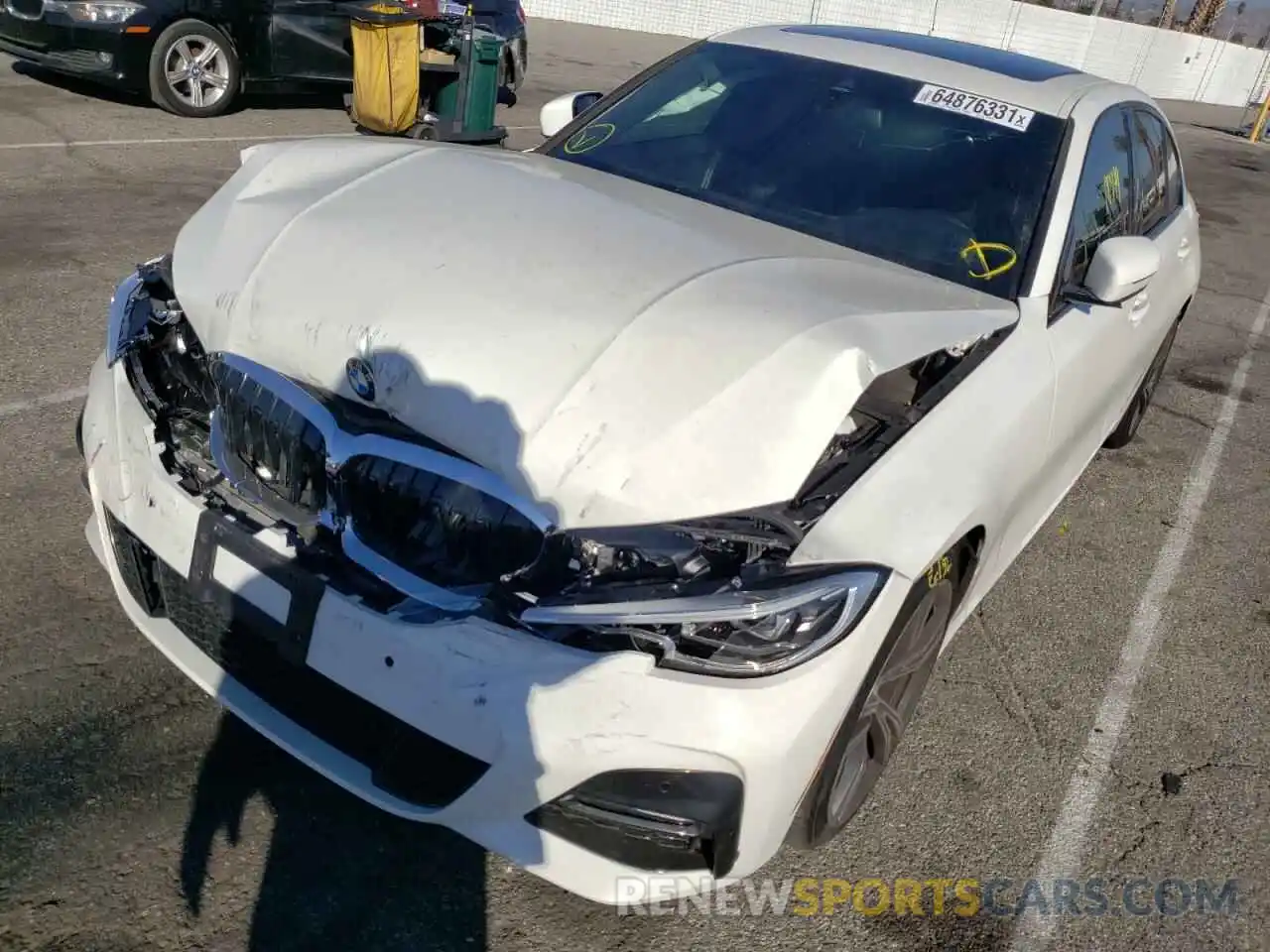 2 Photograph of a damaged car 3MW5R1J00L8B29850 BMW 3 SERIES 2020