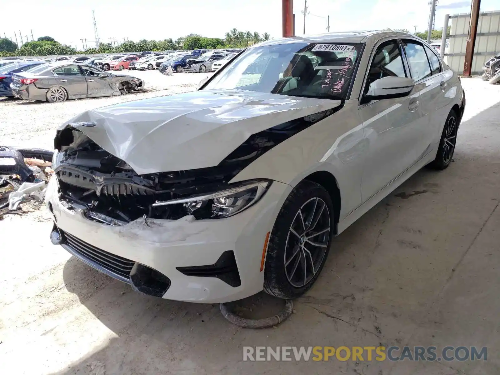 2 Photograph of a damaged car 3MW5R1J00L8B34563 BMW 3 SERIES 2020