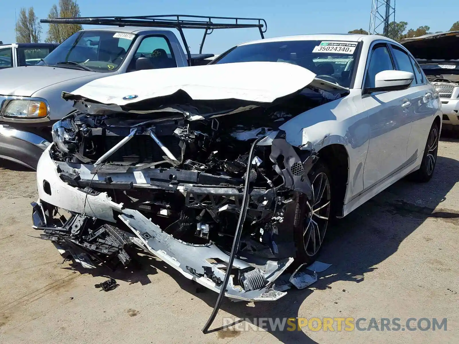 2 Photograph of a damaged car 3MW5R1J01L8B03788 BMW 3 SERIES 2020