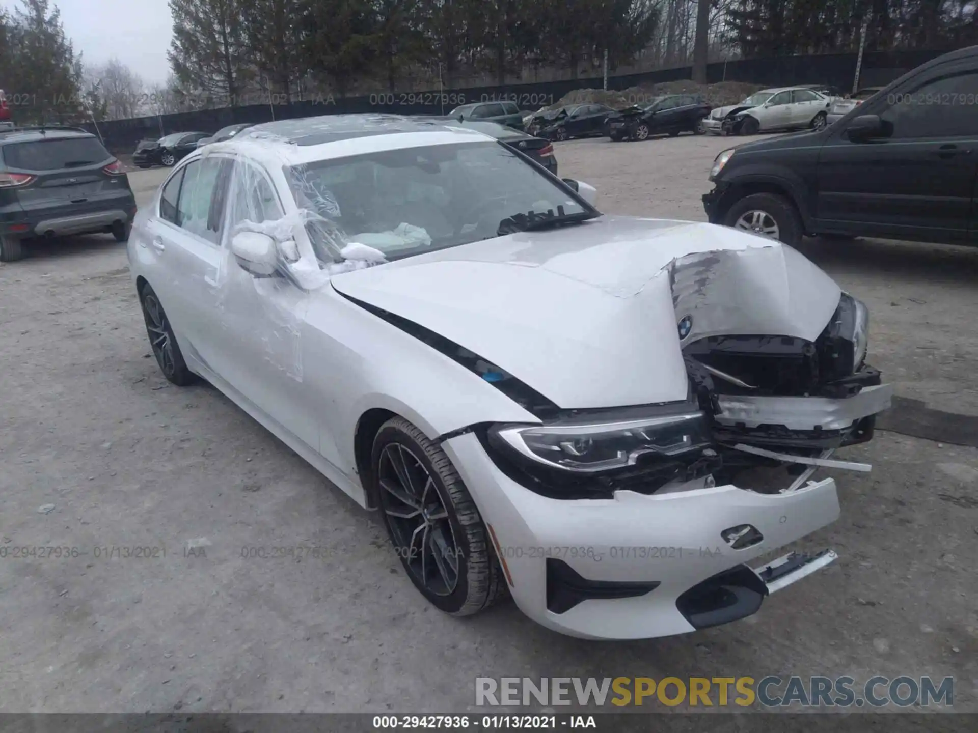 1 Photograph of a damaged car 3MW5R1J01L8B21031 BMW 3 SERIES 2020