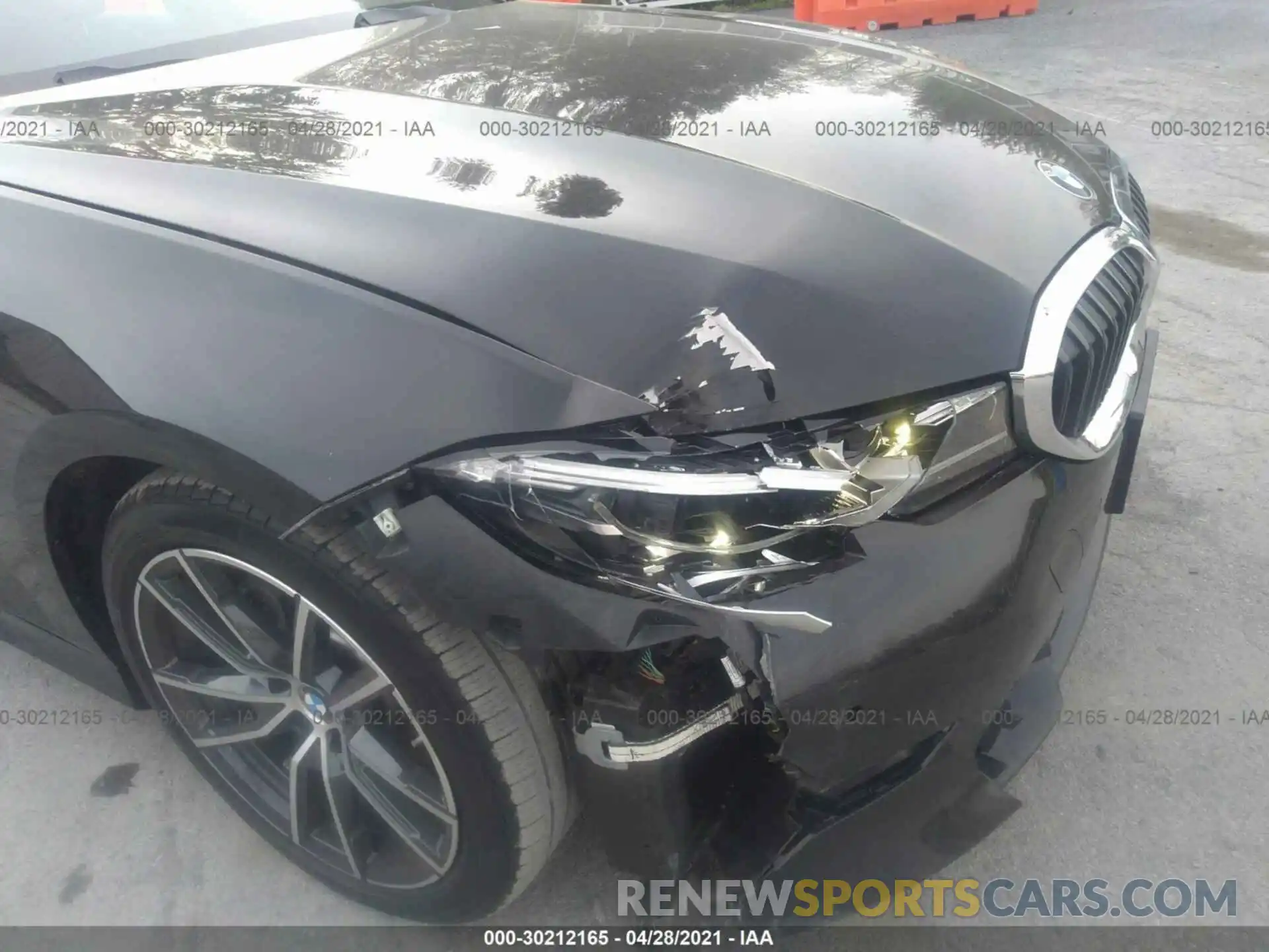 6 Фотография поврежденного автомобиля 3MW5R1J01L8B21952 BMW 3 SERIES 2020