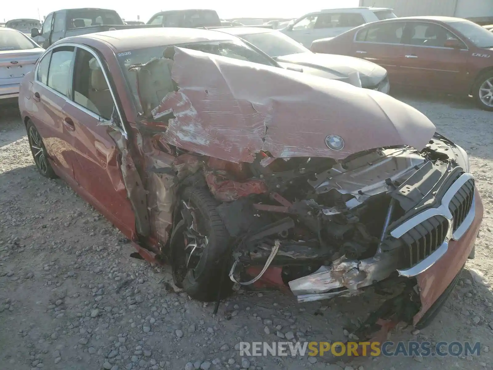 1 Фотография поврежденного автомобиля 3MW5R1J01L8B28612 BMW 3 SERIES 2020