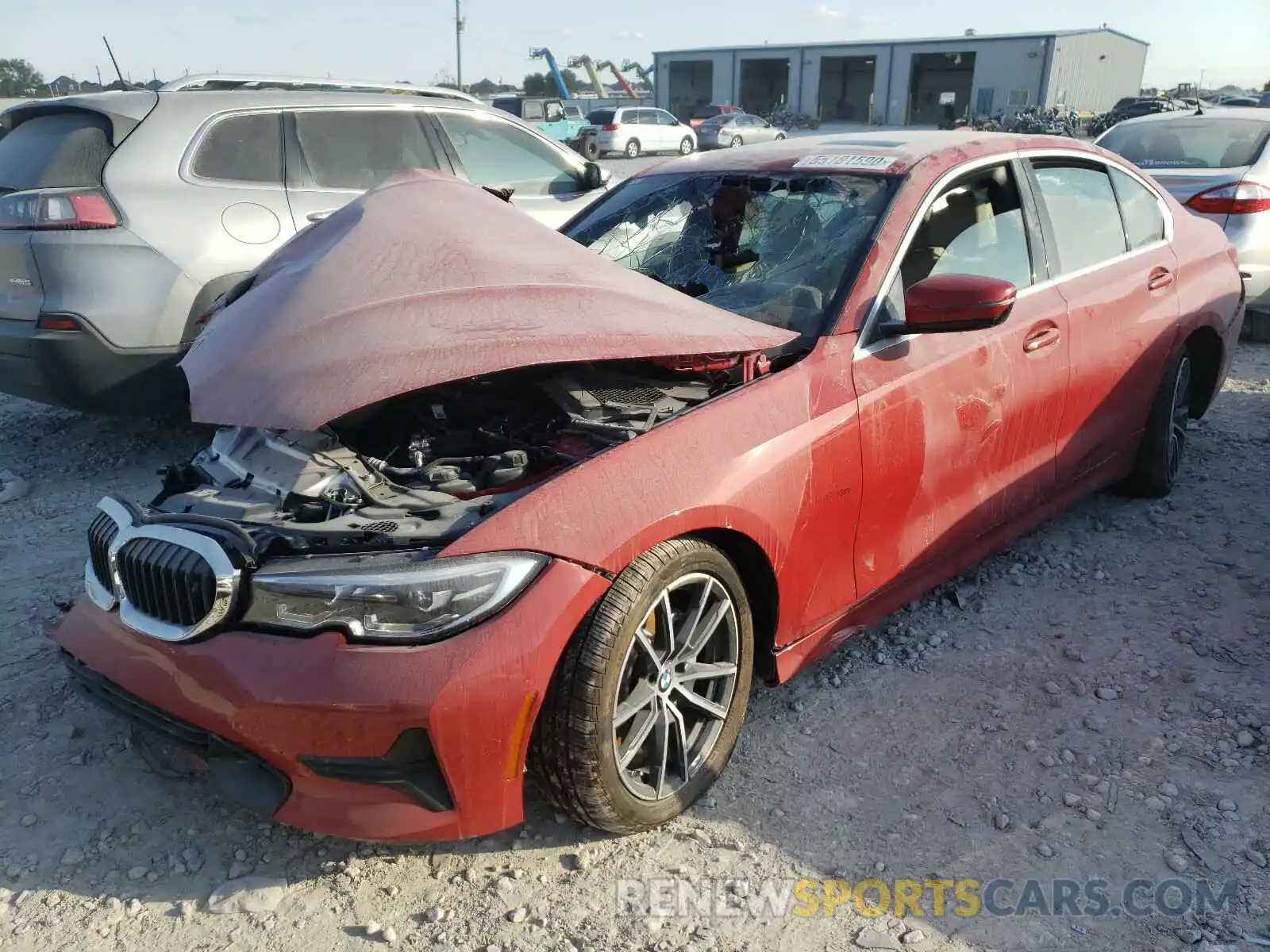 2 Фотография поврежденного автомобиля 3MW5R1J01L8B28612 BMW 3 SERIES 2020