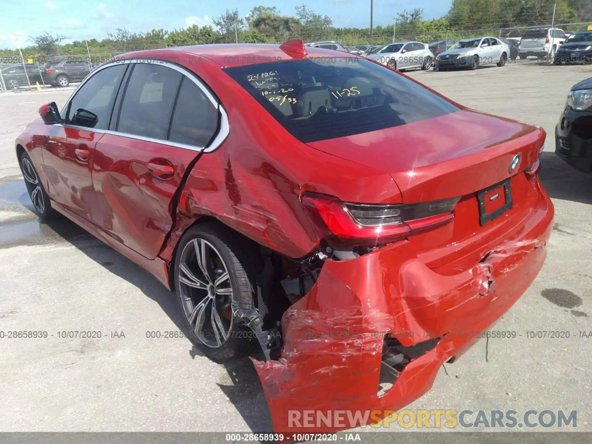 3 Photograph of a damaged car 3MW5R1J01L8B31770 BMW 3 SERIES 2020