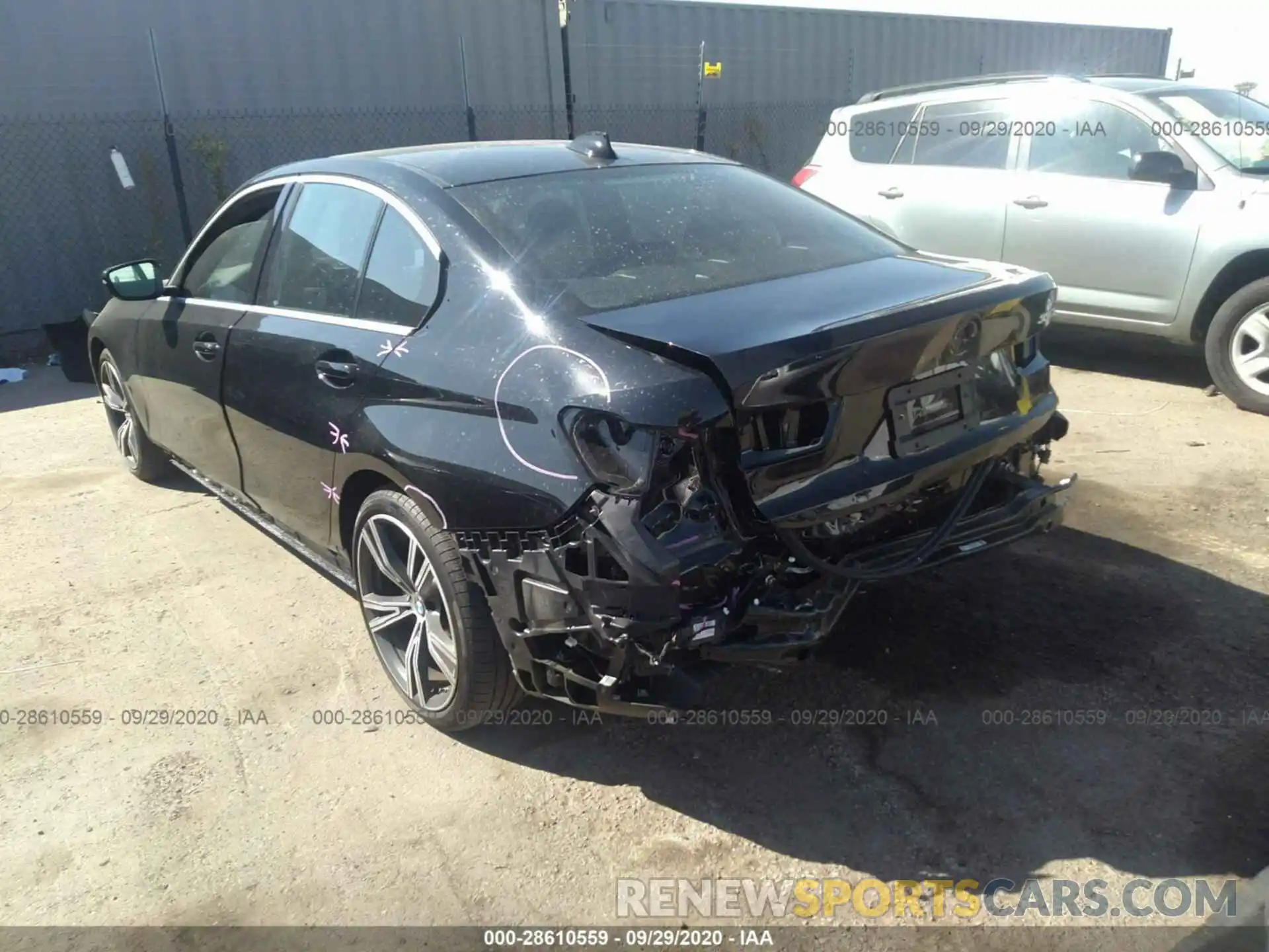 3 Фотография поврежденного автомобиля 3MW5R1J01L8B36466 BMW 3 SERIES 2020