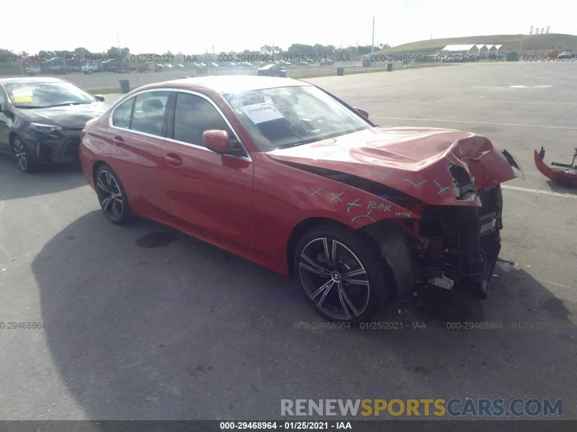 1 Photograph of a damaged car 3MW5R1J01L8B41764 BMW 3 SERIES 2020