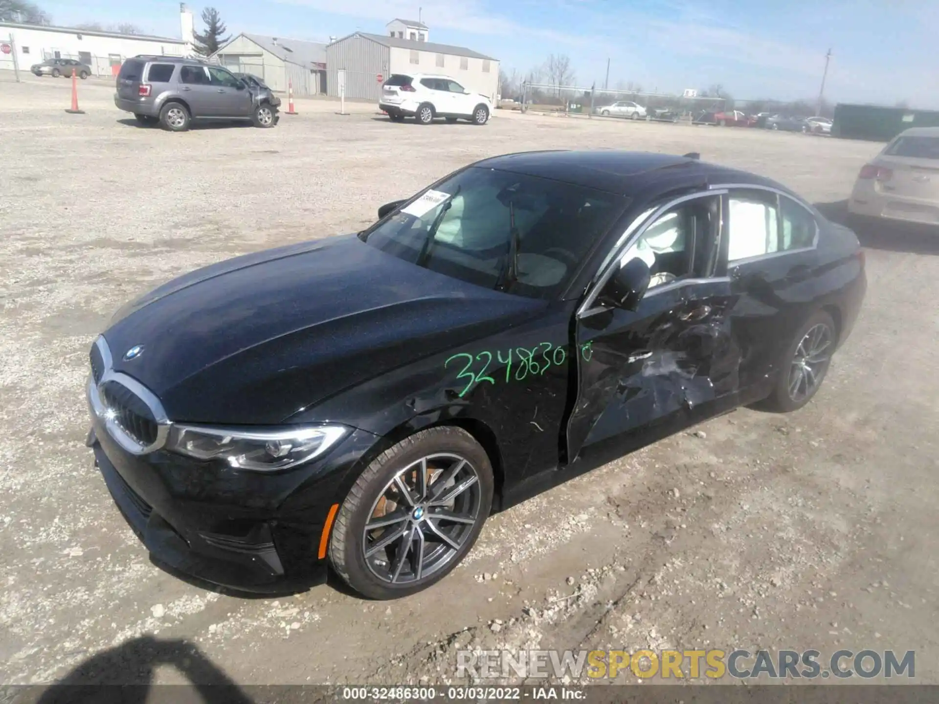 2 Фотография поврежденного автомобиля 3MW5R1J01L8B45359 BMW 3 SERIES 2020