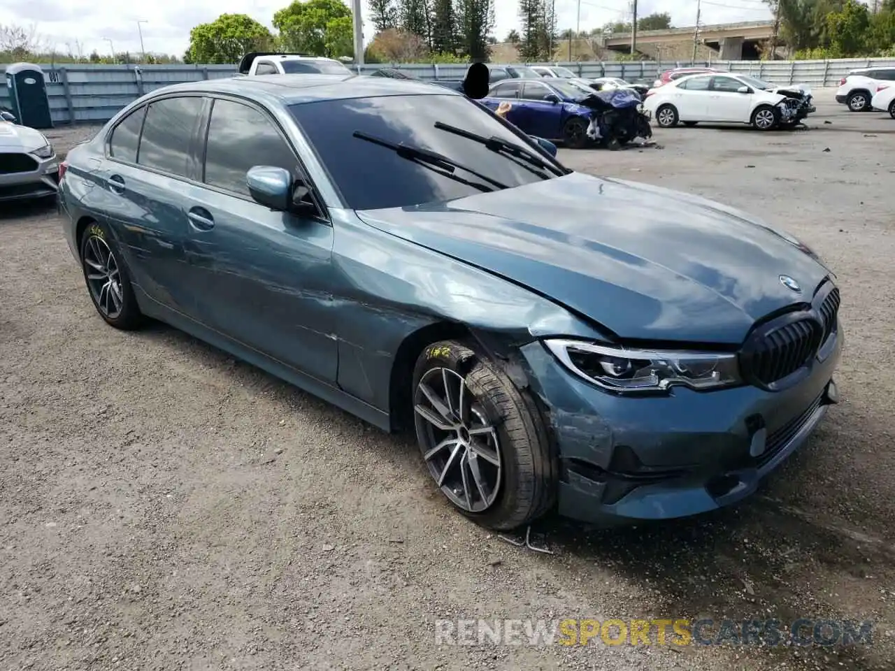 1 Photograph of a damaged car 3MW5R1J02L8B06764 BMW 3 SERIES 2020