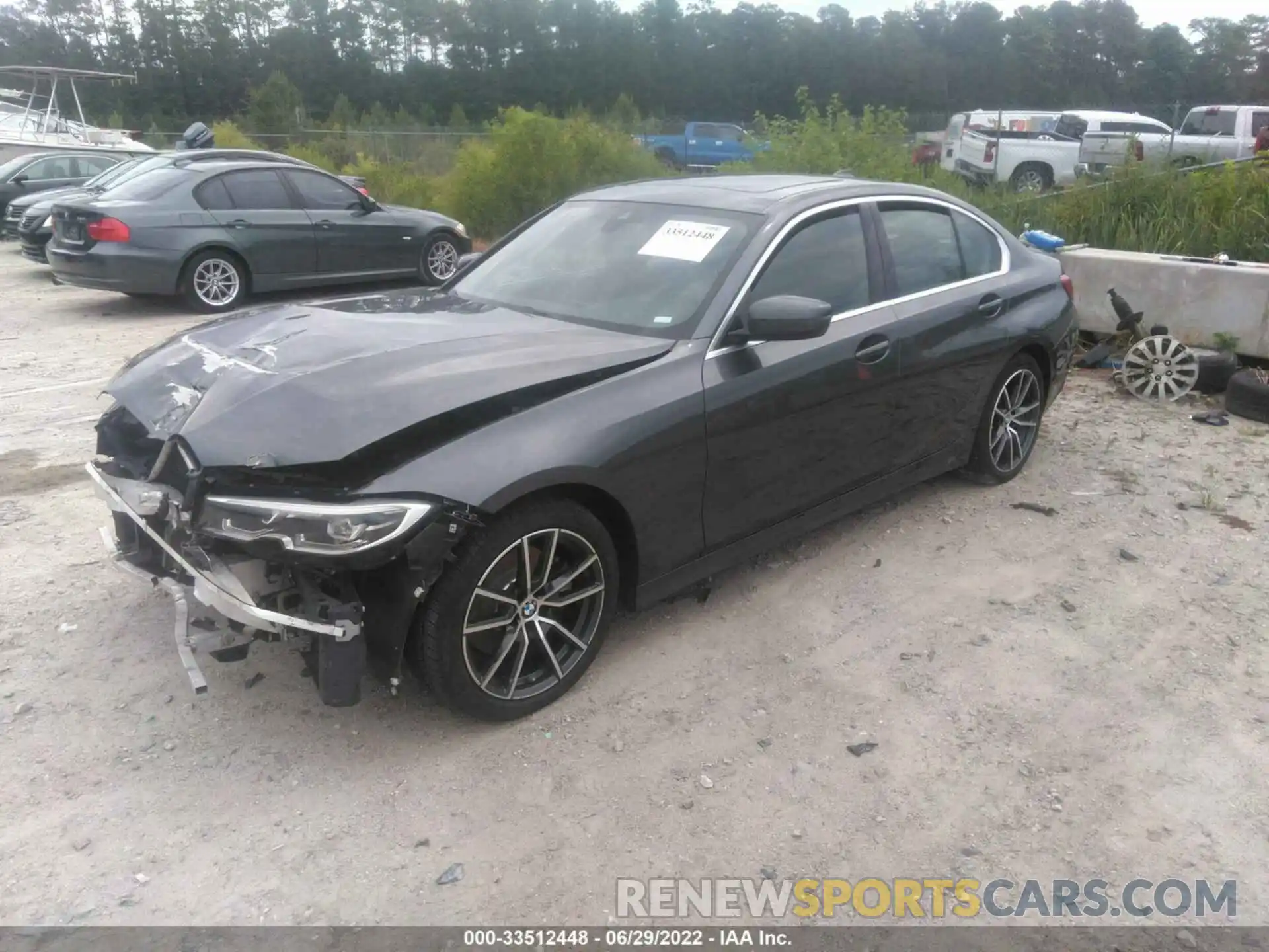 2 Фотография поврежденного автомобиля 3MW5R1J02L8B07218 BMW 3 SERIES 2020