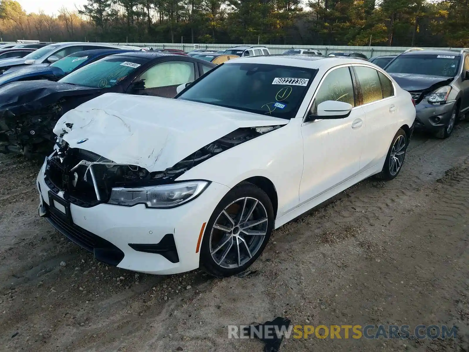 2 Фотография поврежденного автомобиля 3MW5R1J02L8B17439 BMW 3 SERIES 2020