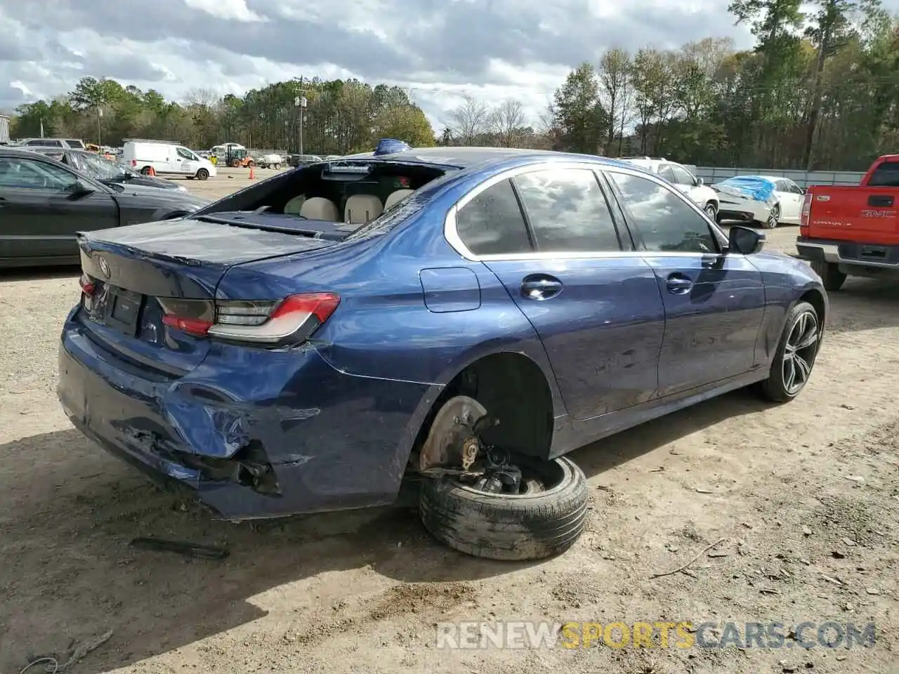 3 Photograph of a damaged car 3MW5R1J02L8B19711 BMW 3 SERIES 2020