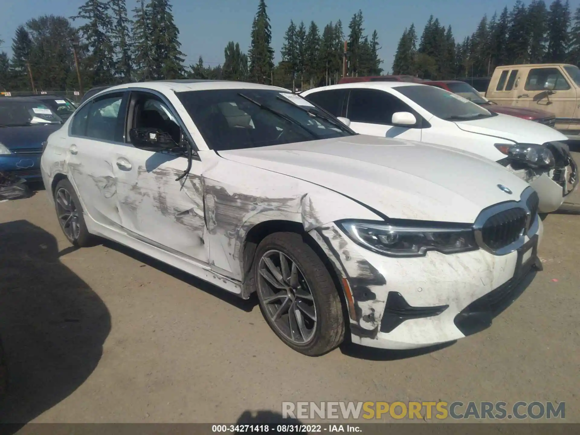 1 Photograph of a damaged car 3MW5R1J02L8B21474 BMW 3 SERIES 2020