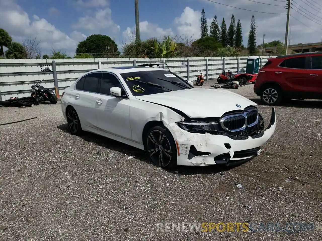 1 Photograph of a damaged car 3MW5R1J02L8B35407 BMW 3 SERIES 2020