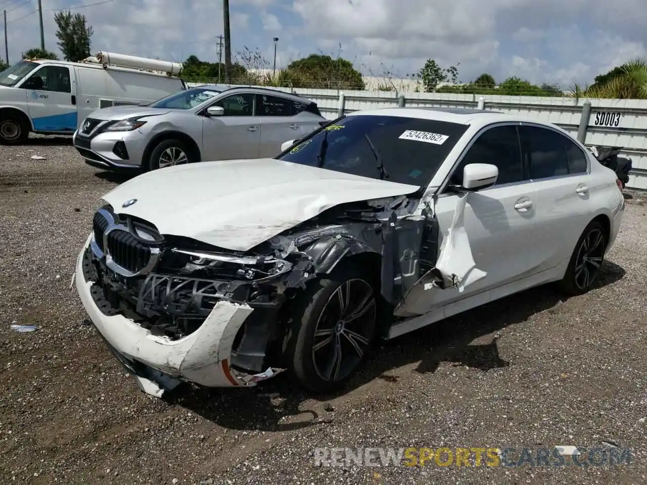 2 Photograph of a damaged car 3MW5R1J02L8B35407 BMW 3 SERIES 2020