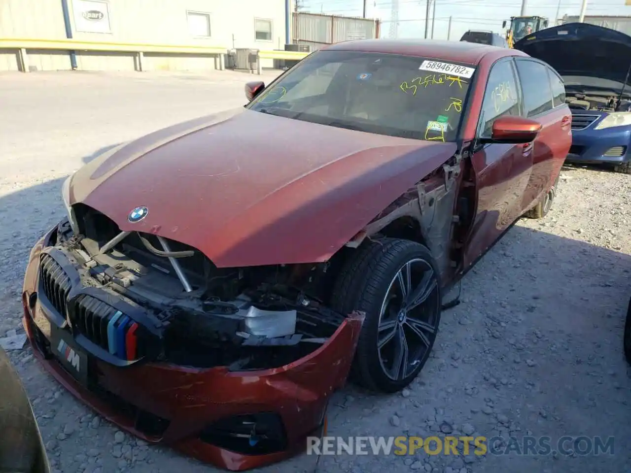 2 Photograph of a damaged car 3MW5R1J02L8B35634 BMW 3 SERIES 2020