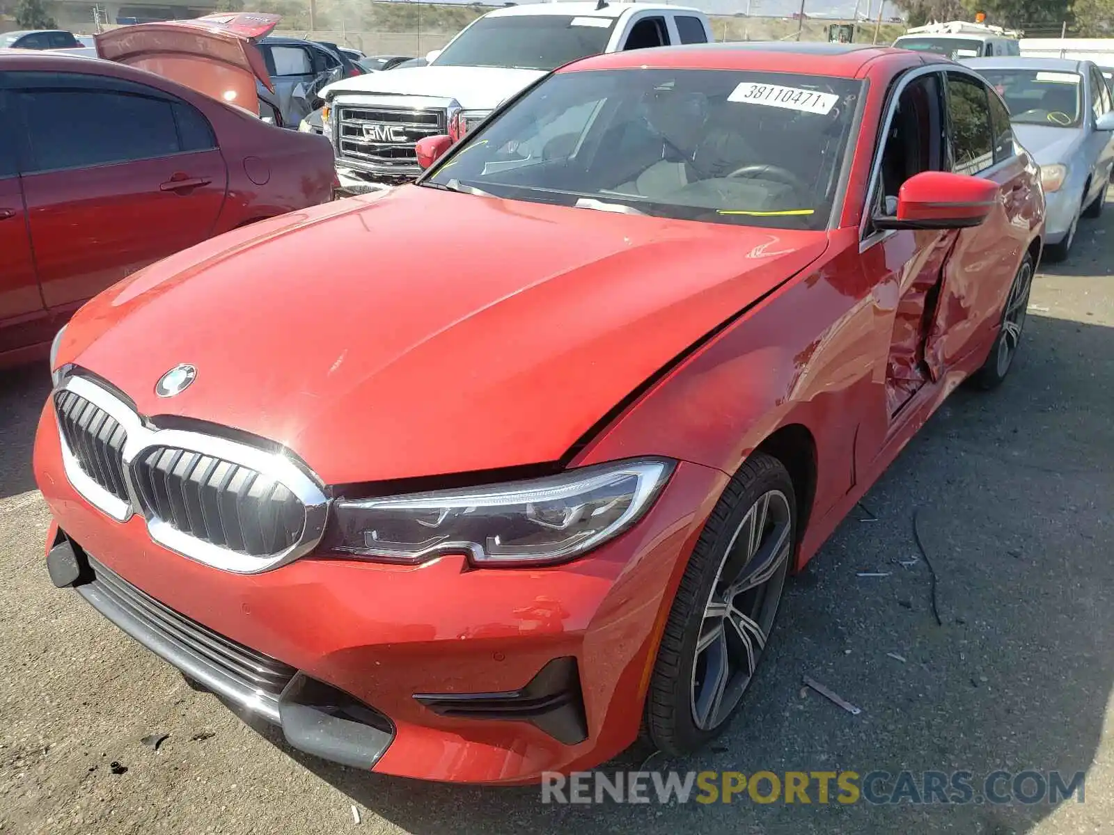 2 Photograph of a damaged car 3MW5R1J02L8B37996 BMW 3 SERIES 2020