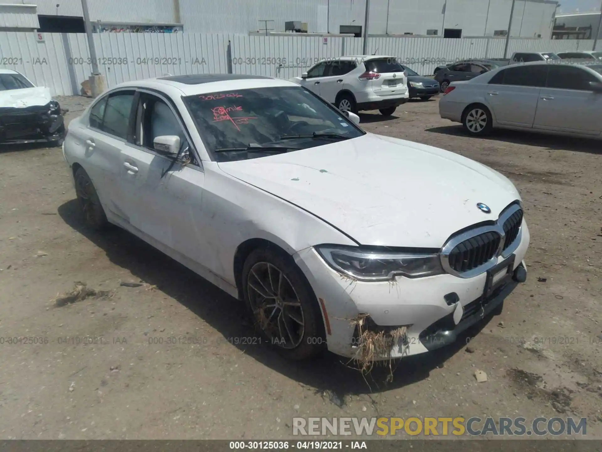 1 Photograph of a damaged car 3MW5R1J03L8B04165 BMW 3 SERIES 2020