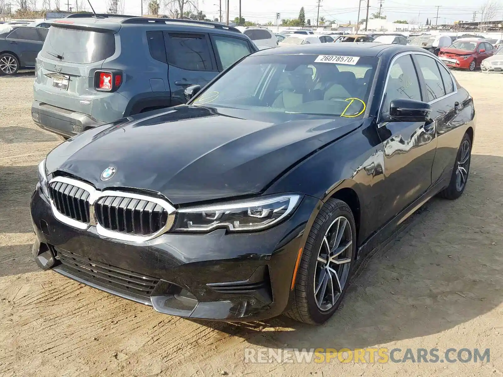 2 Photograph of a damaged car 3MW5R1J03L8B11682 BMW 3 SERIES 2020