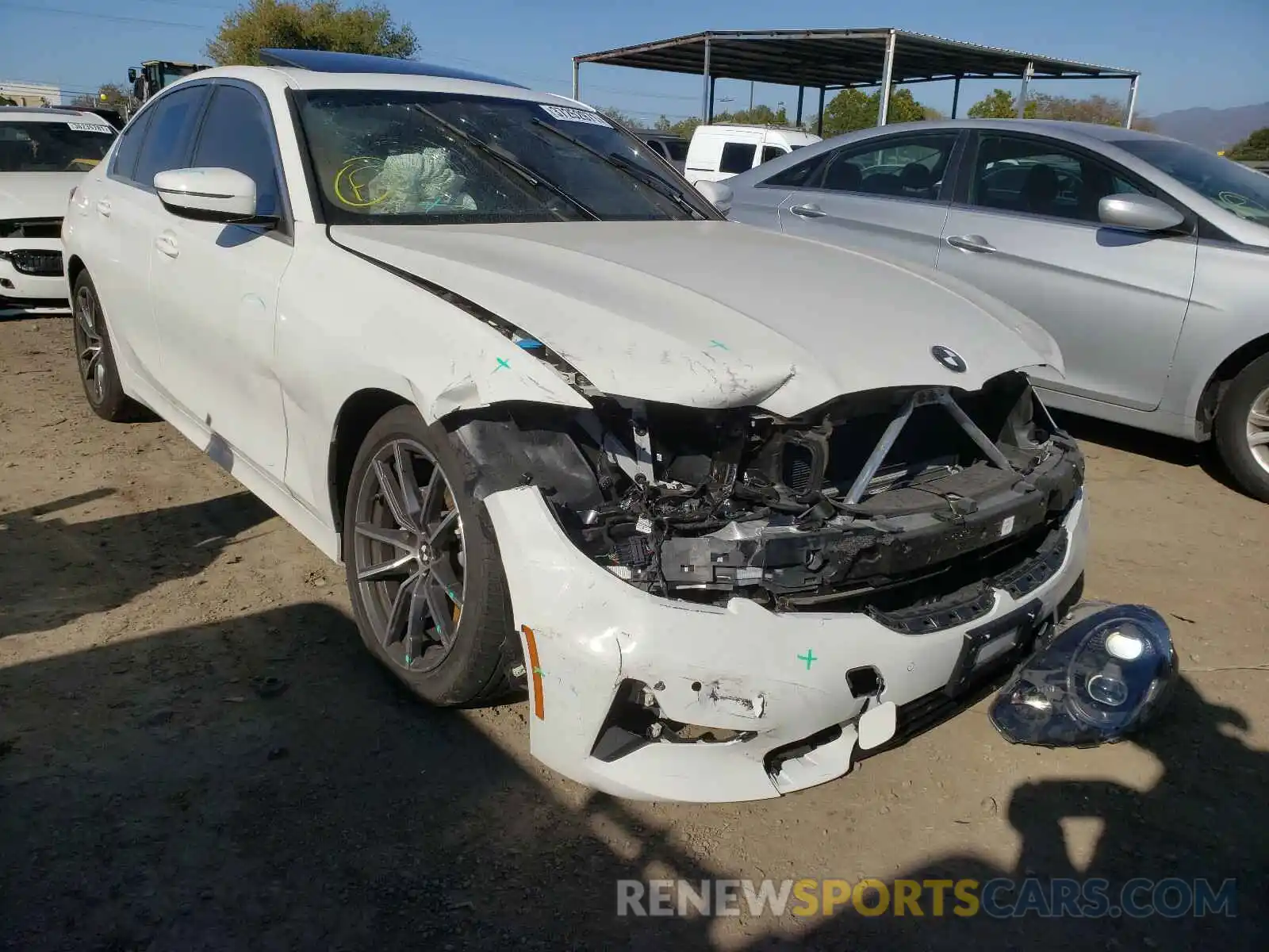 1 Photograph of a damaged car 3MW5R1J03L8B19913 BMW 3 SERIES 2020