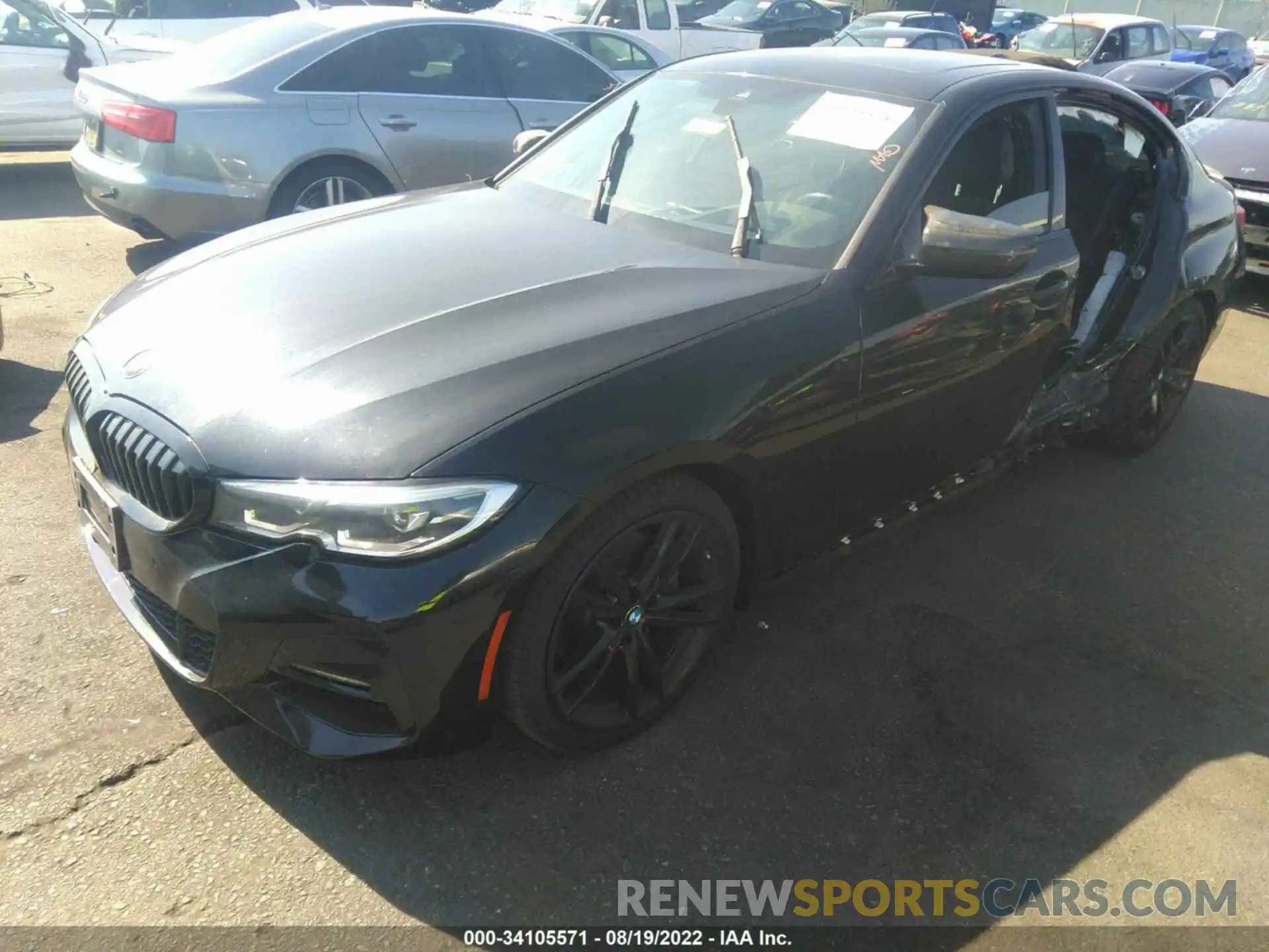 2 Photograph of a damaged car 3MW5R1J03L8B33326 BMW 3 SERIES 2020