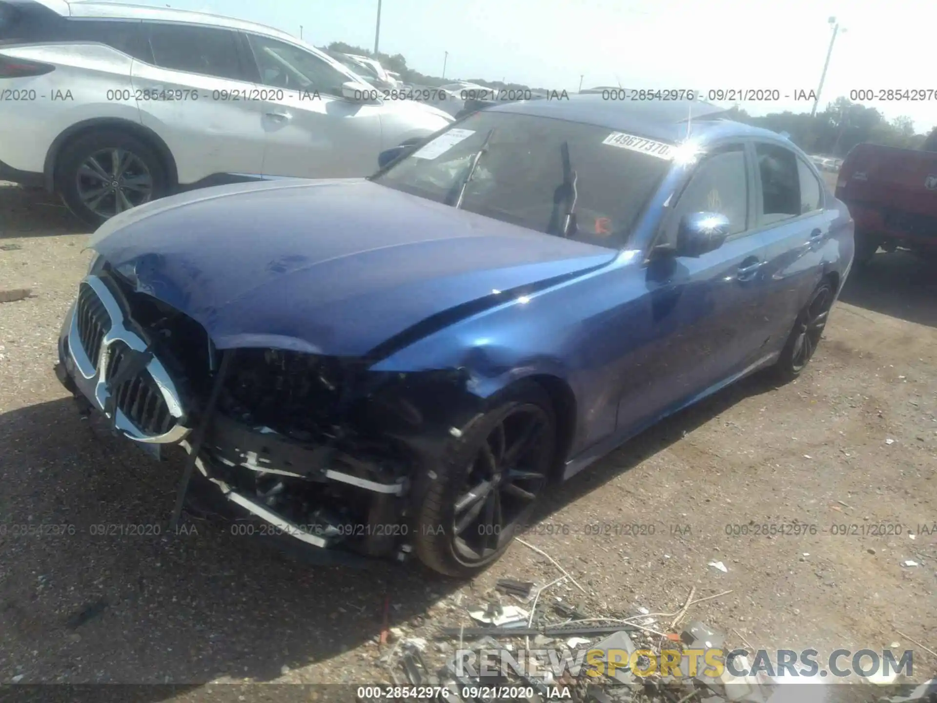 2 Фотография поврежденного автомобиля 3MW5R1J03L8B35271 BMW 3 SERIES 2020