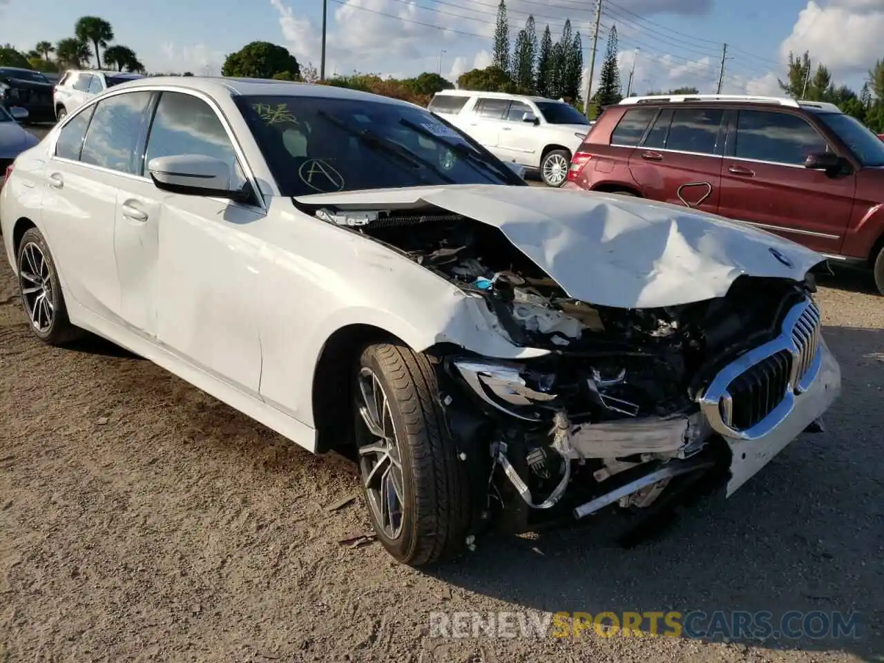 1 Photograph of a damaged car 3MW5R1J03L8B35416 BMW 3 SERIES 2020