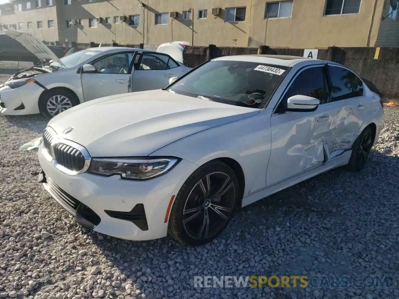 2 Photograph of a damaged car 3MW5R1J03L8B46383 BMW 3 SERIES 2020