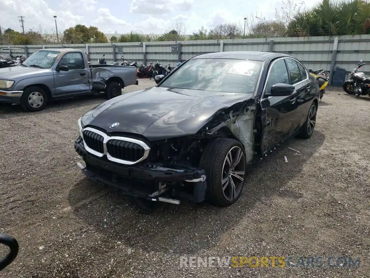 2 Photograph of a damaged car 3MW5R1J04L8B12646 BMW 3 SERIES 2020