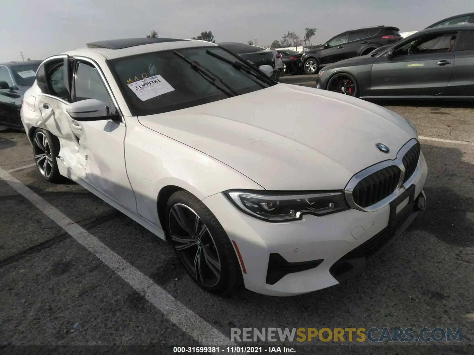 1 Photograph of a damaged car 3MW5R1J04L8B16146 BMW 3 SERIES 2020