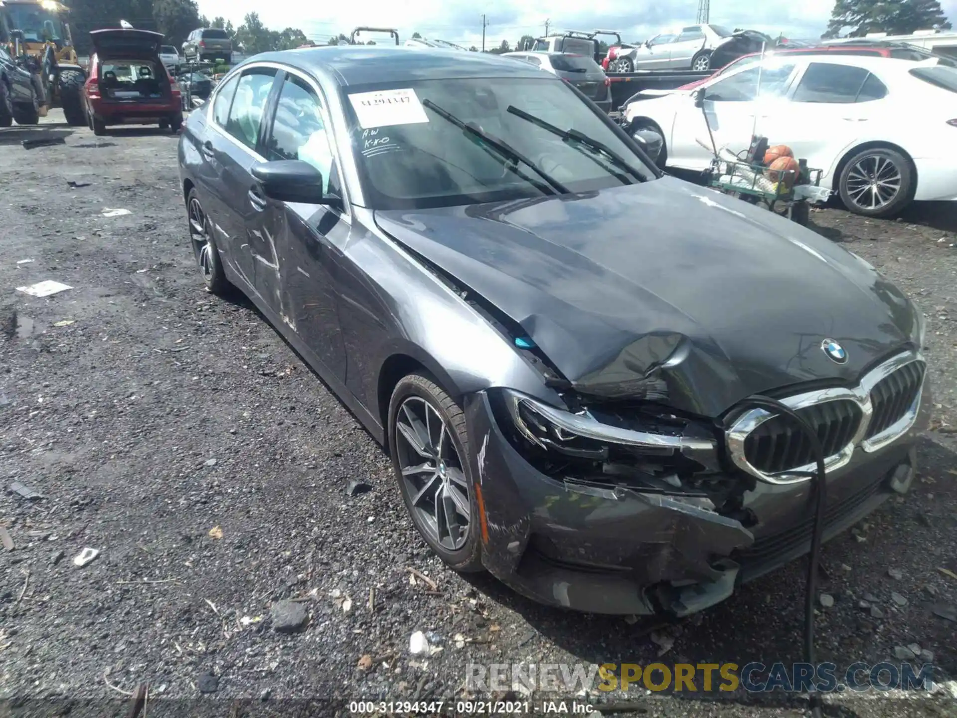 1 Photograph of a damaged car 3MW5R1J04L8B20908 BMW 3 SERIES 2020