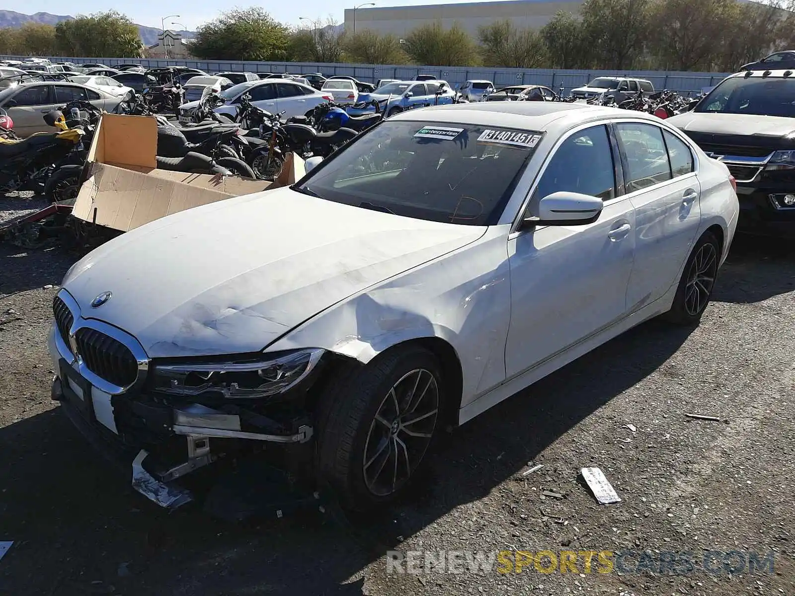 2 Фотография поврежденного автомобиля 3MW5R1J04L8B23971 BMW 3 SERIES 2020