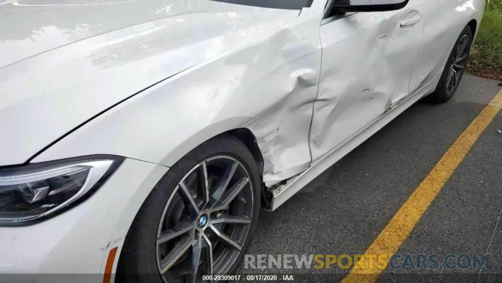 2 Фотография поврежденного автомобиля 3MW5R1J04L8B25221 BMW 3 SERIES 2020