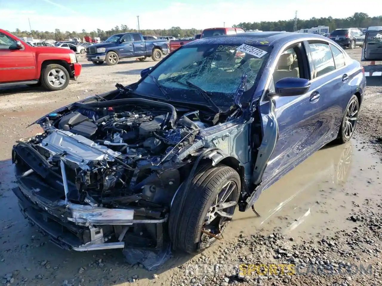 2 Photograph of a damaged car 3MW5R1J04L8B27924 BMW 3 SERIES 2020