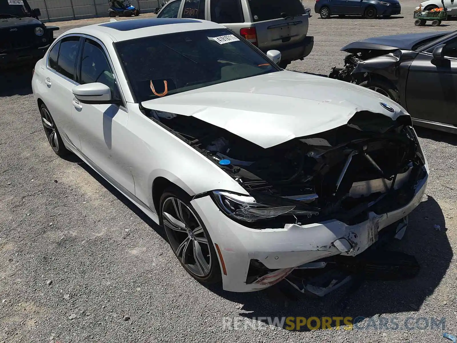 1 Photograph of a damaged car 3MW5R1J04L8B33397 BMW 3 SERIES 2020