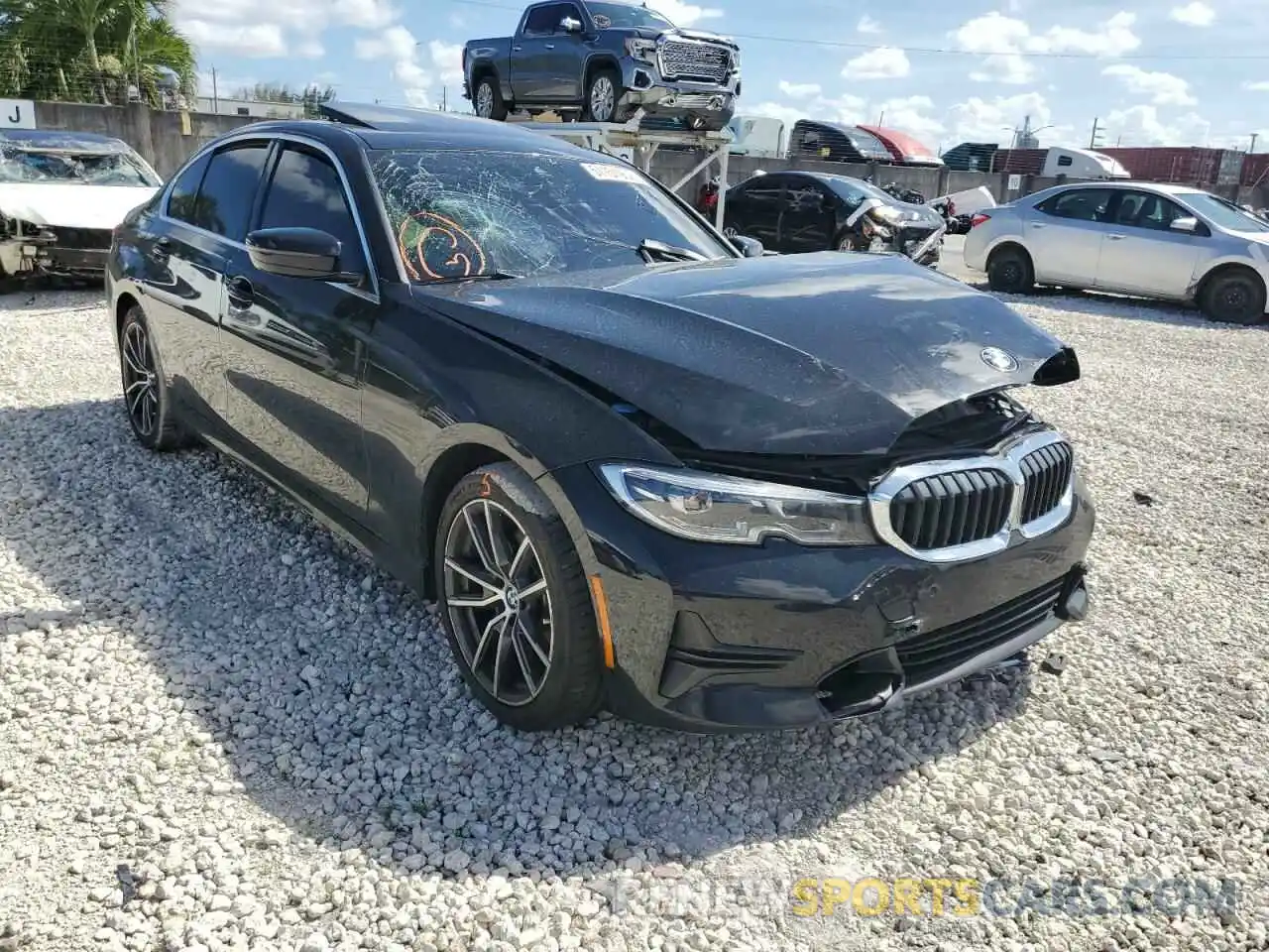 1 Фотография поврежденного автомобиля 3MW5R1J04L8B34145 BMW 3 SERIES 2020