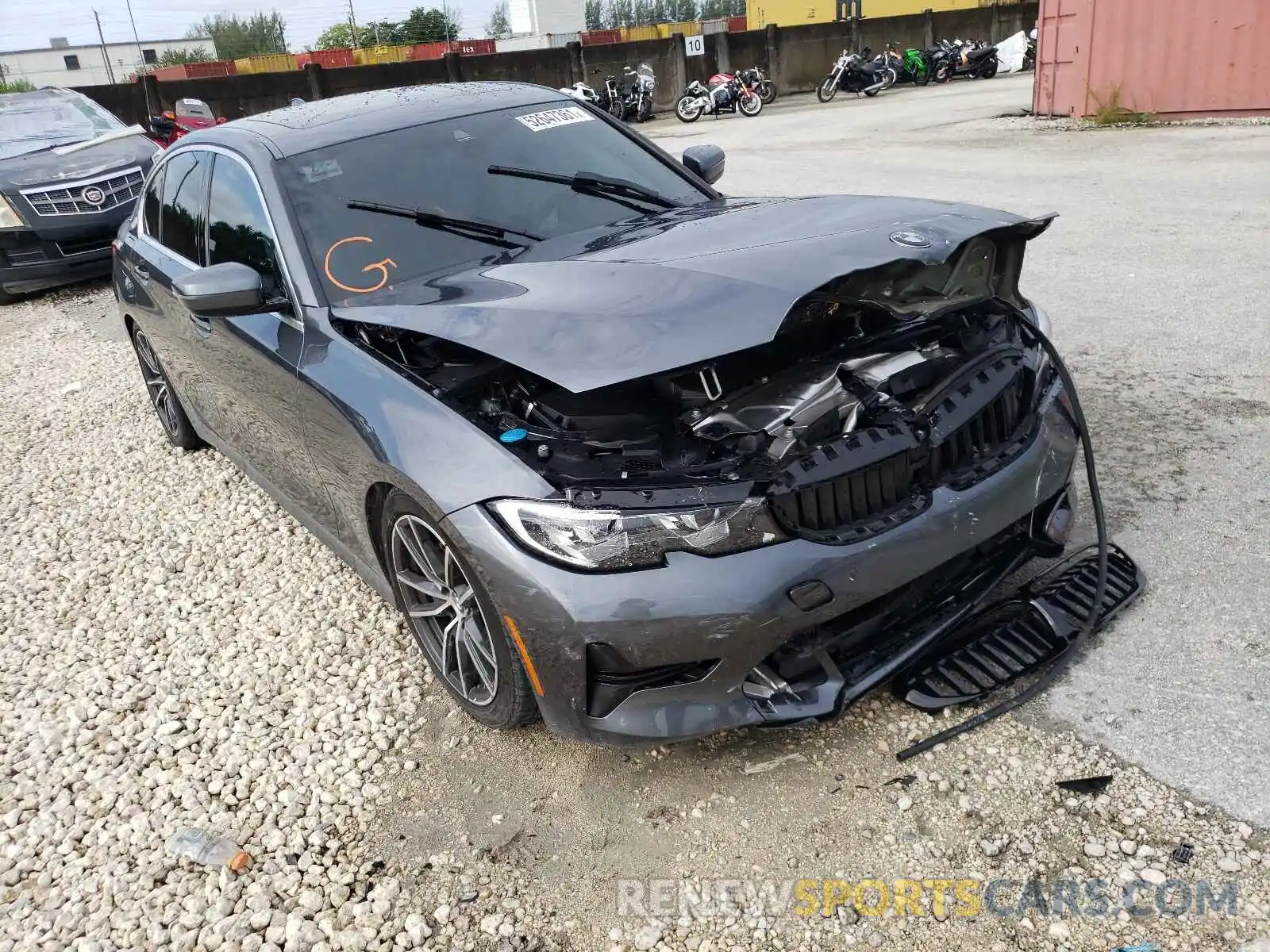 1 Photograph of a damaged car 3MW5R1J04L8B36185 BMW 3 SERIES 2020